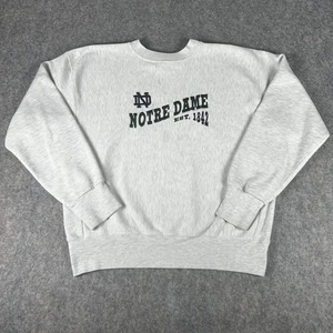 Vintage Notre Dame Fighting Irish Sweatshirt Mens Large Football Reverse Weave - Picture 1 of 12