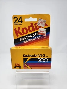 *EXPIRED 03/1989* Kodak Kodacolor VR-G  110 color print film 200 speed 24 exp - Picture 1 of 5