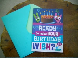 HOOPS & YOYO neuer alter Bestand unbenutzt Punze sprechende Karte & Umschlag - funktioniert! - Bild 1 von 3