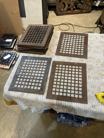 22 AV price each stamp steel heat grate 11 x 13“ Cover