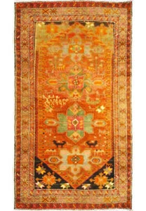 4x9' Old Caucasion Azarbayjan Runner Kazak Rug SIGNED DATED PIX-5374 - Picture 1 of 5