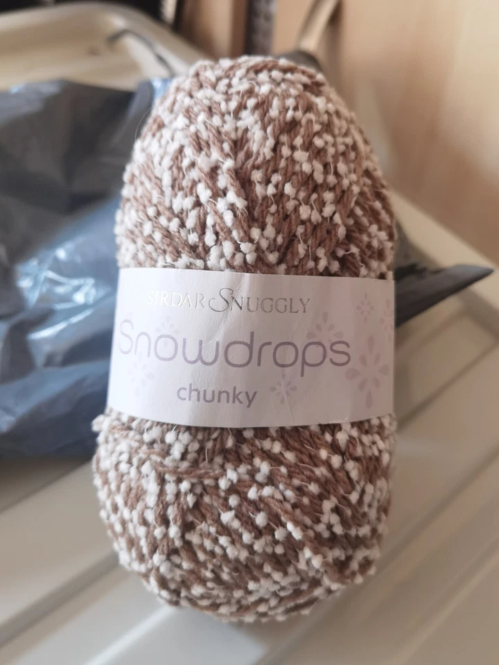 Sirdar Snuggly Snowdrops Chunky Brown 0349 Lot 42168 Discontinued 50g Yarn Ball - Image 1 of 2