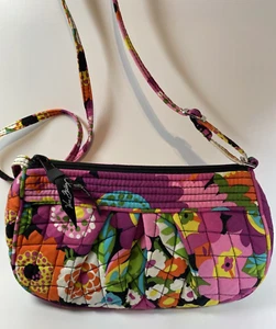 Vera Bradley  Frannie Crossbody Purse Va Va Bloom Bright Floral Print EUC - Picture 1 of 5