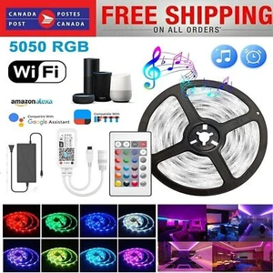 3.28ft-131.2ft LED Strip Lights Music Synchro -5050 RGB USB LED Light, Dimmable - Picture 1 of 15