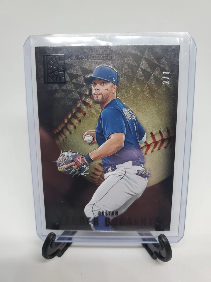 Xander Bogaerts 2022 Capstone LS Black Artists Proof 2/7 SSP Boston Red Sox 2of7 - Image 1 of 4