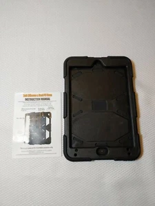 Soft Silicone Hard Tablet Case Black Rugged Protective Nonslip Kickstand iPad - Picture 1 of 3