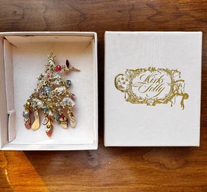 KIRKS FOLLY CHRISTBAUM BROSCHE ANSTECKNADEL SCHUHE mit KARTON - Bild 1 von 6