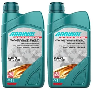 ADDINOL POLE POSITION HIGH SPEED 2T 2x1 Liter 2 Takt Öl Rennsport Racing Motoröl - Bild 1 von 2