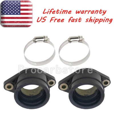 2pcs Carb Intake Manifold Boot Holder Fit for Honda CB400T CB450T CB450SC CM400 Foto 1 de 4