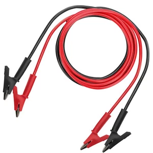 2PCS Alligator Clips Electrical Multimeter Test Leads 1500V/15A Jumper Wires Set - Picture 1 of 7