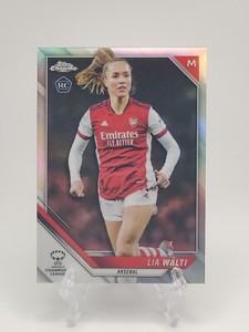 2021-22 Topps Chrome Women’s UEFA Lia Walti #98 Refractor Rookie Card Arsenal
