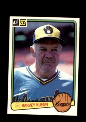 1983 Donruss - #608 Harvey Kuenn Milwaukee Brewers MINT - Image 1 of 2