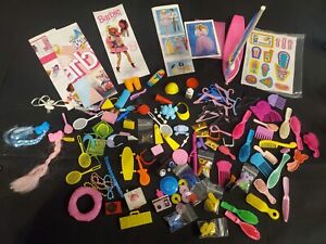 Large Bag of Barbie Accessories Brushes Shoes Sunglasses watches purses etc lot