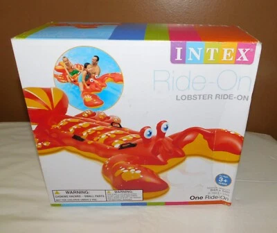 NEW Intex Ride-On Lobster Inflatable Swimming Pool Float Toy 84"x54" - Image 1 of 4