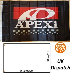 Apexi Flagge 3x5 Fuß Mancave Garage Racing F1 JDM Auto Geschenk Drift Rennen Import Banner - Bild 1 von 3