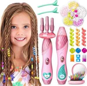 Geyiie Kids Hair Salon Toys, DIY Makeup Kit & Braiding Set for Girls - Picture 1 of 7
