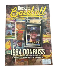 Don Mattingly Signed Beckett Baseball Magazine - 1984 Donruss Cover - Yankees - Picture 1 of 1