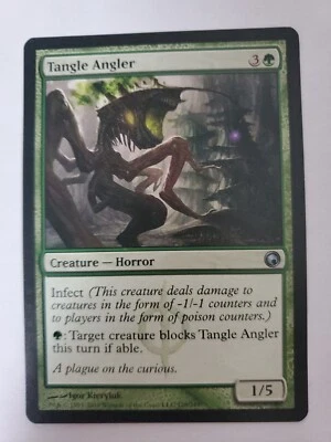 MTG Magic The Gathering Card Tangle Angler Creature Horror Green Scars Mirrodin  - Image 1 of 2