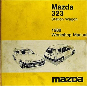 1988 Mazda 323 Station Wagon Shop Manual 88 Original Repair Service Book OEM - Picture 1 of 2