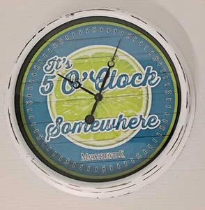 Margaritaville Wall Clock Its 5 O’Clock Somewhere Indoor/outdoor Quartz 15.75" - Picture 1 of 7