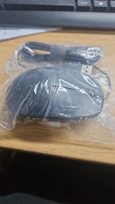 HP TPA-L001M 125 Wired Optical Mouse Black USB - Image 1 of 2
