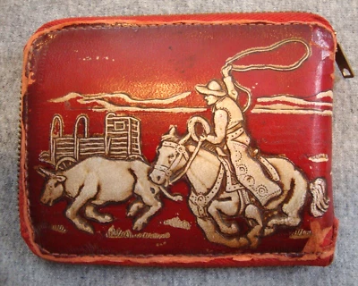 Винтажный детский бумажник Rodeo Cowboys на круговой молнии из искусственной кожи и пластика Lord Francis - Изображение 1 из 4