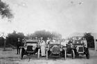 Wentworth District, NSW, 1911 Three cars with a group of people aroun Old Photo