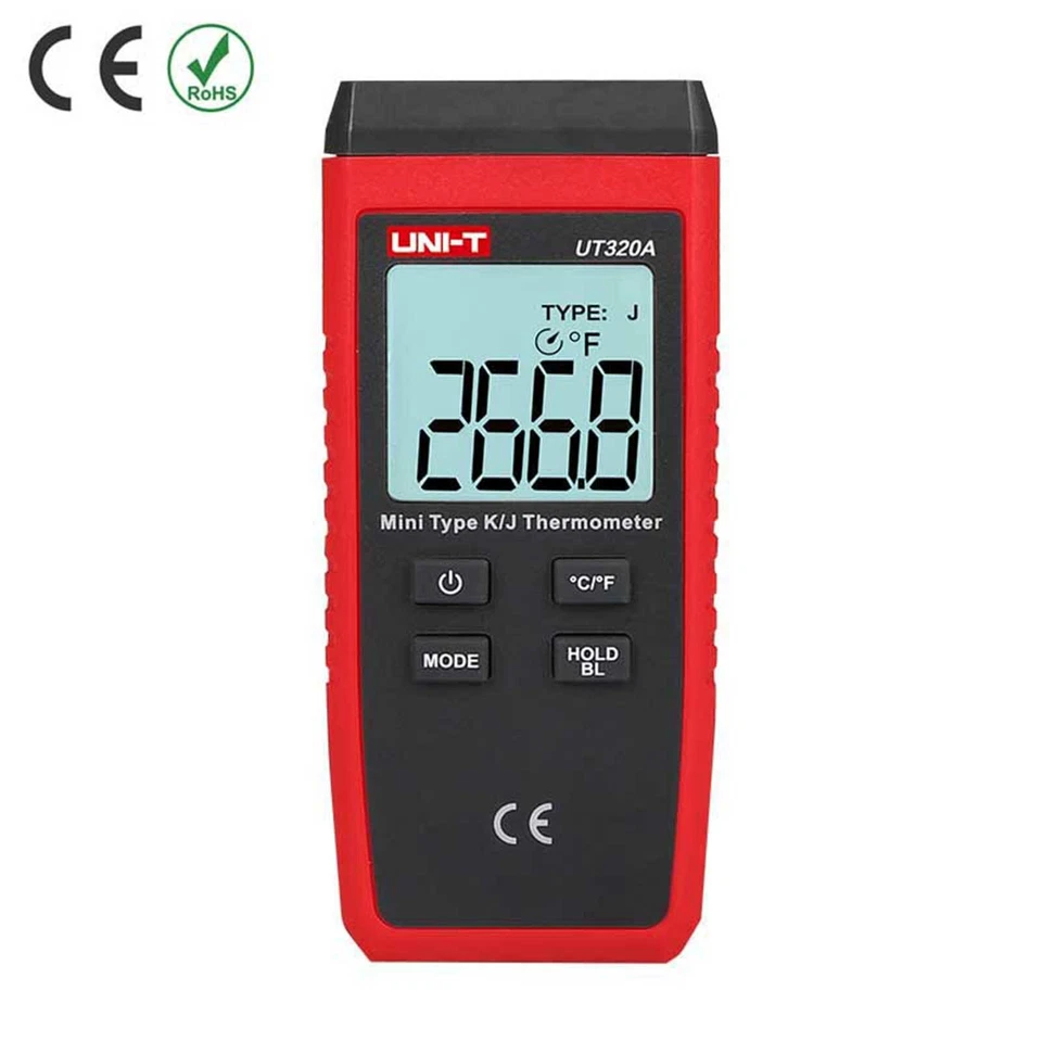 1 Channel Uni-T UT320A Mini Lcd Digital Thermometer Type K/J Thermocouple hw