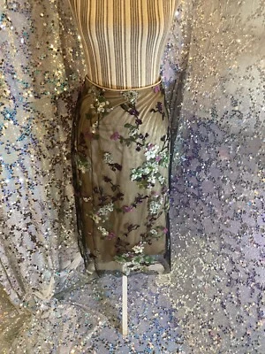 VINCE 亮片花卉裙 10 码正品全新带标签  — 第 1/4 张图片