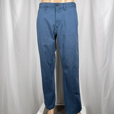 Pantalones chinos informales de algodón lavado leyenda calce clásico azul 34Wx32L Eddie Bauer para hombre Foto 1 de 4