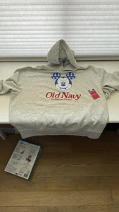 Old Navy x Disney Mickey Mouse Oversized Flag Logo Graphic Hoodie NWT Men’s XL - Picture 1 of 5