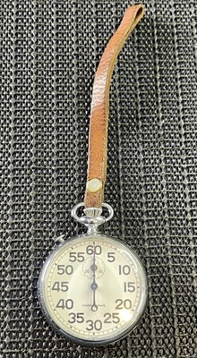 Jules Racine Horsemans Stopwatch Swiss 7 Jewel Mechanical For Repair - Image 1 of 4