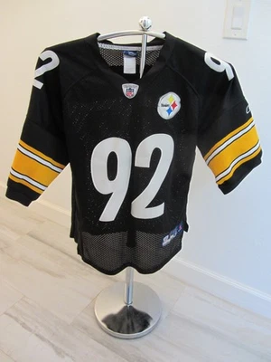 Camiseta cosida J. Harrison, Pittsburgh Steelers Reebok talla 75 #92 talla 48 NFL Foto 1 de 4