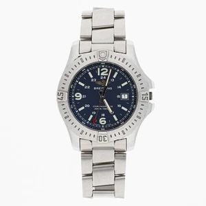 BREITLING Colt A74388 blaues Zifferblatt Edelstahl Quarzgehäuse B 44 mm Herrenuhr - Bild 1 von 6