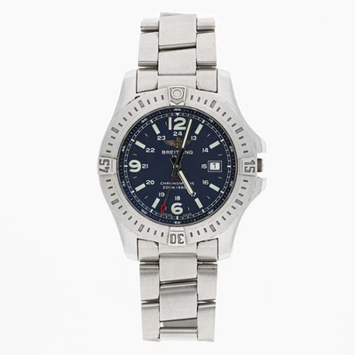 BREITLING Colt A74388 blaues Zifferblatt Edelstahl Quarzgehäuse B 44 mm Herrenuhr - Bild 1 von 4