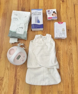 Spectra S2 Plus Double Electric Breast Pump Pink Lot Halo Sleepsack Bundle - Image 1 of 3