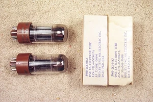 2, NUEVO, Tung-Sol EE. UU. 6SN7WGTA, militar, ALTO, 1961, par de fechas de partido, 6SN7GT eq - Imagen 1 de 6