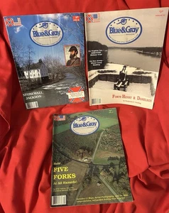 LOT of (3) VINTAGE 1992 BLUE & GRAY Magazines Civil War History Classics - Imagen 1 de 1