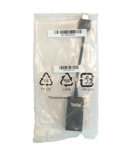LOT 4X NEW Lenovo ThinkPad Adaptateur Ethernet LAN RJ45 SC10P42354 Gen 2 - Afbeelding 1 van 3