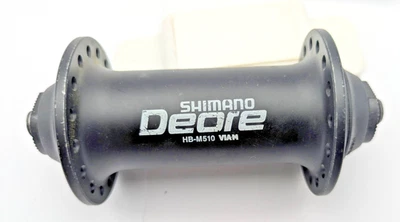 SHIMANO DEORE HB-M510 FRONT HUB 32 HOLE RIM BRAKE QUICK RELEASE BLACK - Image 1 of 4