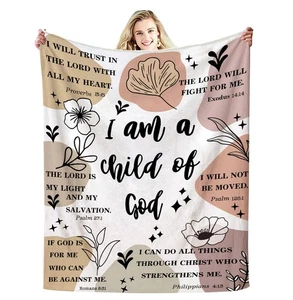 Christian Gifts for Women Inspirational Bible Verse Blanket Religious Scriptu... - Picture 1 of 7