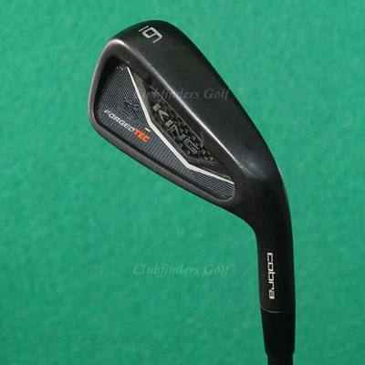 Cobra King Forged Tec Black Single 6 Iron AMT Tour White S300 Onyx Steel Stiff - Image 1 of 3
