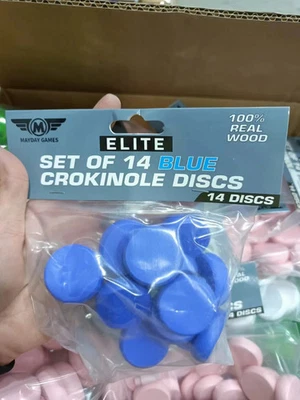 Discos de crocinole ELITE 14 unidades (elige entre 10 colores) + clavija de puntuación Foto 1 de 4