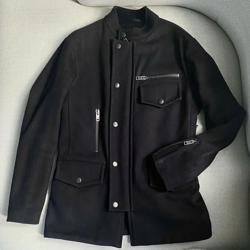 Gucci cappotto uomo lana nero taglia 48 ottimo usato mediaezza lunghezzae