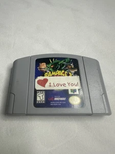 Rampage 2 Universal Tour (Nintendo 64, 1996) N64 Authentic Game Only - Tested - Picture 1 of 4