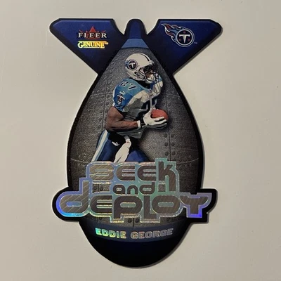 2001 Fleer Genuine Football Seek and Deploy Eddie George Insert Card #10 - Image 1 of 2