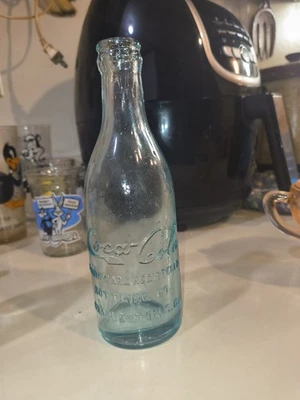 Botella de coca cola Aqua Straight Side 1905-1915 Carolina del Sur  Foto 1 de 4