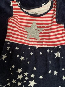 Jumping Beans Baby Mädchen Americana Kleid ärmellos 18M patriotisch Sterne Streifen CAY - Bild 1 von 4