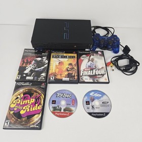 Sony PS2 Console SCPH-30001 Bundle OEM Controller 6 Games Tested Working
