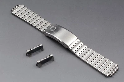 Bracciale Uomo Vintage Near OMEGA ST1286.249.1 18mm Acciaio Inox Argento - Immagine 1 di 4